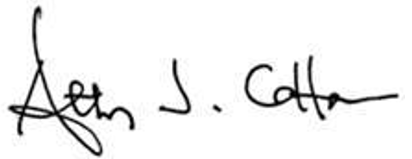 Gen. Cotton's signature Gen. Cotton's signature